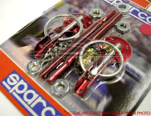 Sparco Hood Pins - Red