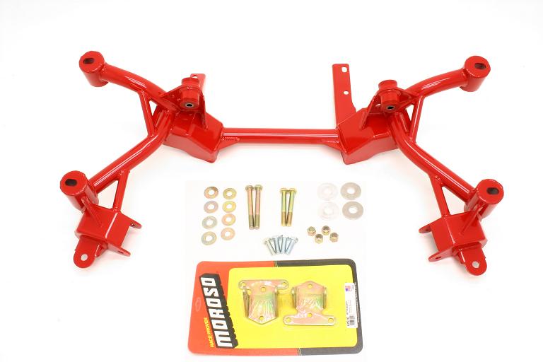 82-92 Fbody BMR Fabrication Tubular K-member w/integrated SBC/BBC motor mounts - Pinto manual rack mounts