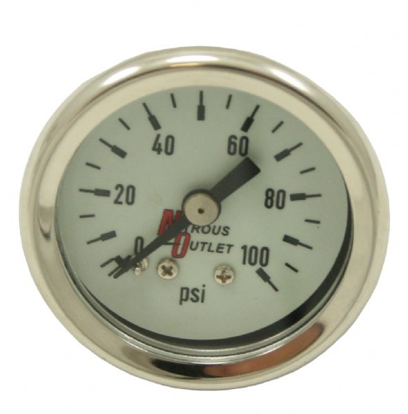 Nitrous Outlet Luminescent Fuel Pressure Gauge (0-100psi)