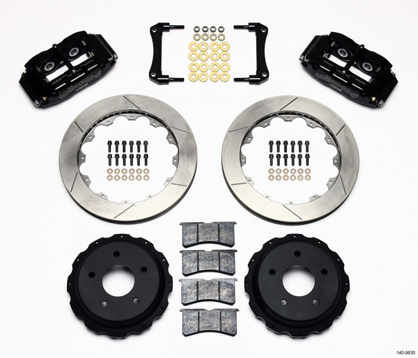 98-02 LS1 Fbody Wilwood 13.00" Superlite 4R Big Brake Rear Brake Kit For OE Parking Brake w/Slotted Rotors