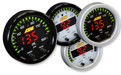 AEM X-Series 2 1/16" 0-150 PSI Oil Pressure Gauge