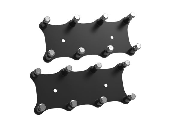 Gen V LS Holley Remote Coil Relocation Brackets - Black