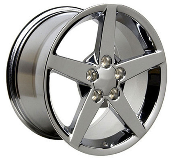 OE Wheels Corvette C6 Replica Wheel - Chrome 17x9.5" (54mm Offset)