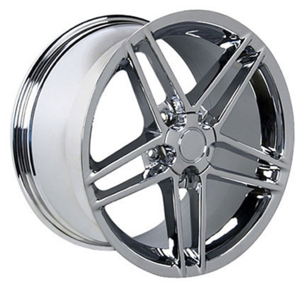 OE Wheels Corvette C6 ZO6 Replica Wheels - Chrome 18x9.5" Set (56mm Offset