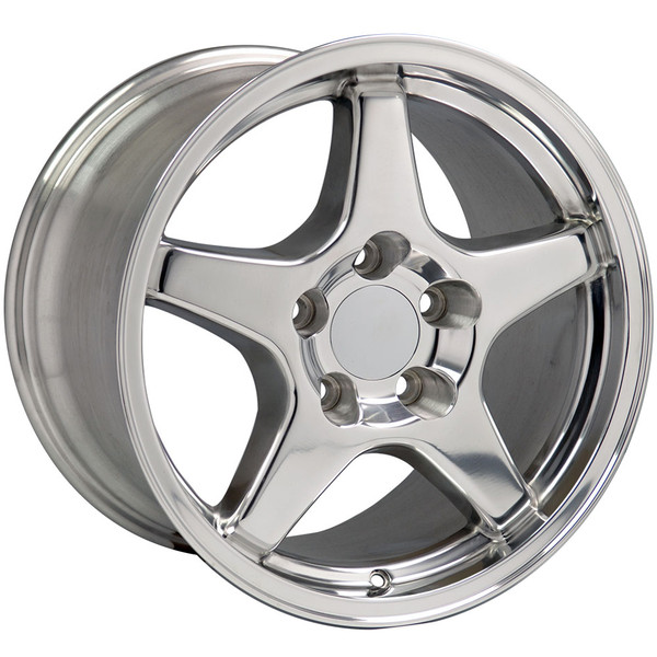 OE Wheels Corvette C4 ZR1 Replica Wheel - Polished 17x9.5" (56mm Offset)