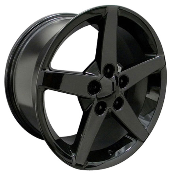 OE Wheels Corvette C6 Replica Wheel -  Black 17x8.5" (56mm Offset) - Set of 4