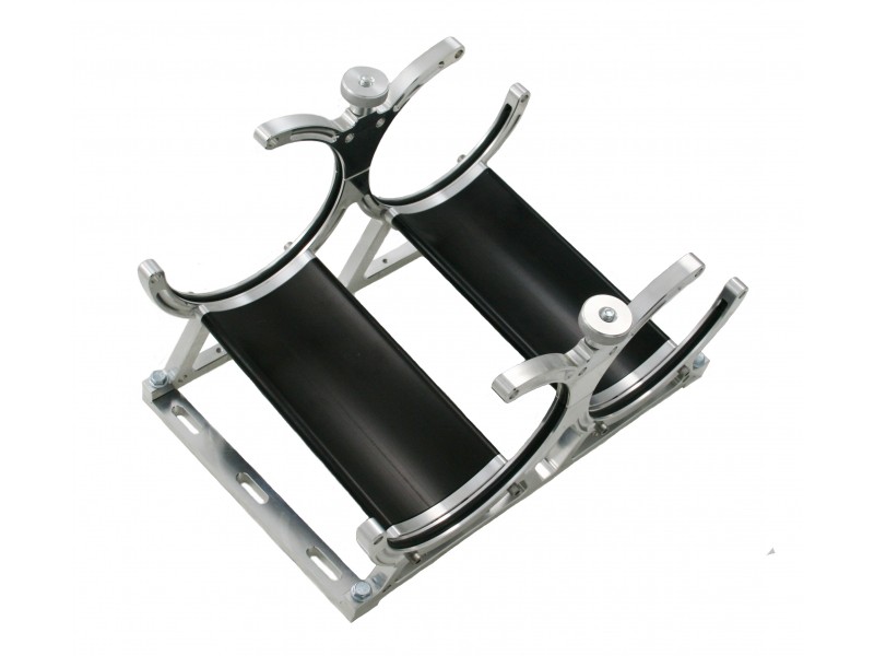 Nitrous Outlet Double Billet Heated Nitrous Bottle Bracket with Rubber Bottle Isolators