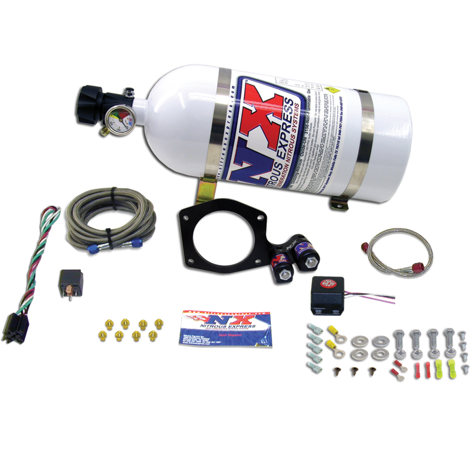 2010+ Camaro V8 6.2L Nitrous Express Plate System w/15lb Bottle