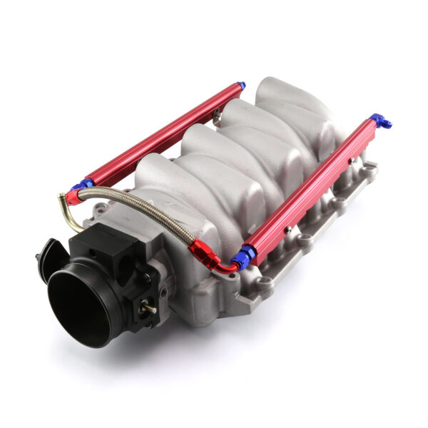 Speedmaster LS1 LS6 Satin Aluminum Intake Manifold with 90mm Throttle Body